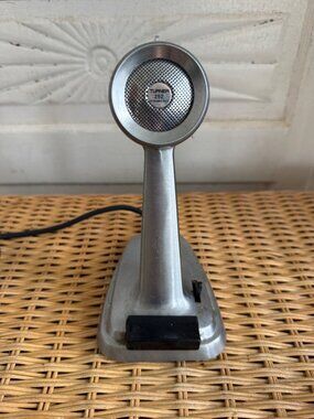 Vintage 1960s Turner #252 Bullet Table top Microphone  Untested Parts Decor